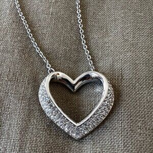 Swarovski Necklace, Silver heart pendant from 2016 collection